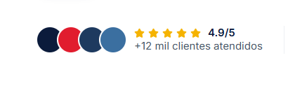 Avaliação 4.9/5 · +12 mil alunos aprovados